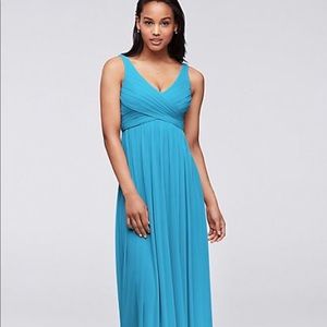 David’s Bridal Long cowl back Bridesmaid Dress